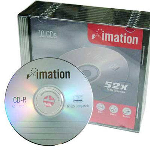 CD-R 700M/52X /10장.1팩/슬림케이스 /IMATION/공시디