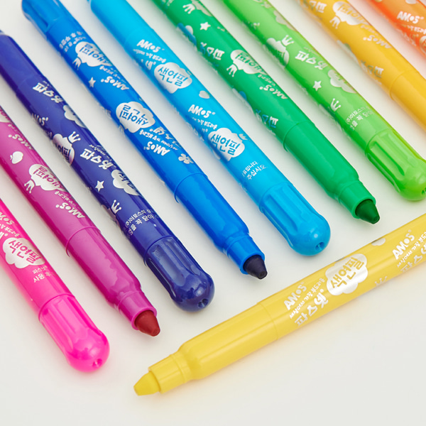 (아모스) 파스넷 색연필 18색 부드러운 색연필