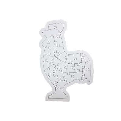 (재미스쿨) 종이퍼즐 닭모양 26조각 그리기 퍼즐 조각퍼즐