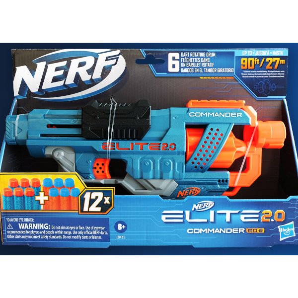 (해즈브로) 너프 엘리트 2.0 커맨더 RD-6 (E9485) 너프건 장난감 총