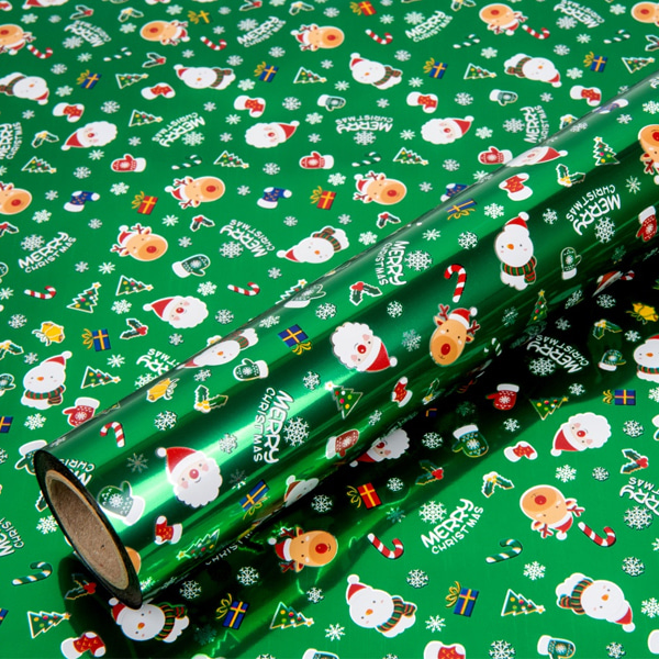 (디랩) 크리스마스 포장지 메리 비닐롤 대형 1롤 예쁜 선물 포장