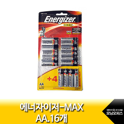 에너자이저 맥스건전지AA 12+4 /Energizer max
