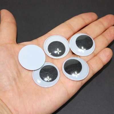 (재미스쿨) 5000 인형눈알 인형눈 DIY 인형만들기 재료 ( 비접착 30mm x1통 )
